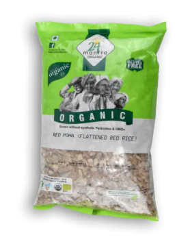 24 MANTRA ORGANIC Organic Red Poha Flattened Red Rice