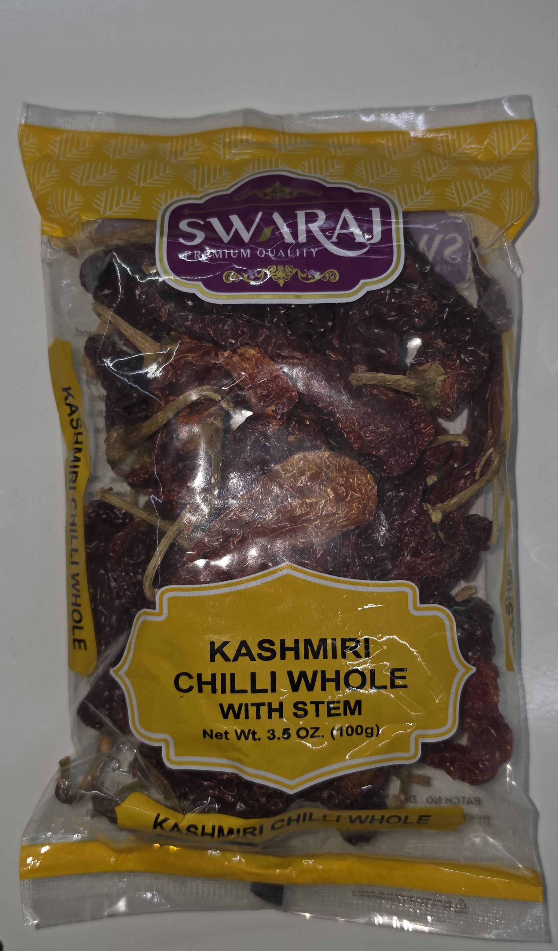 Swaraj Kashmiri Chilli whole With Stem